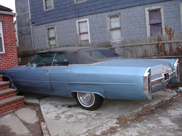 1966 Light Blue Cadillac DeVille Convertible