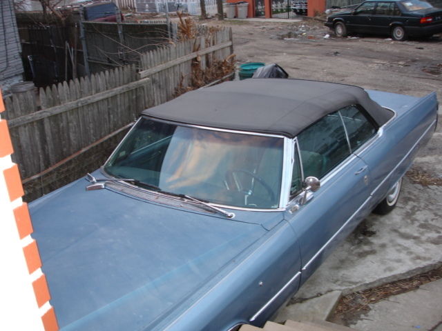 1966 Light Blue Cadillac DeVille Convertible