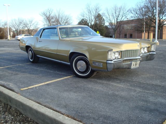 1969 Gold Cadillac Eldorado Coupe