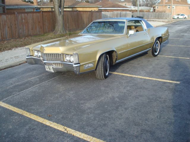 1969 Gold Cadillac Eldorado Coupe
