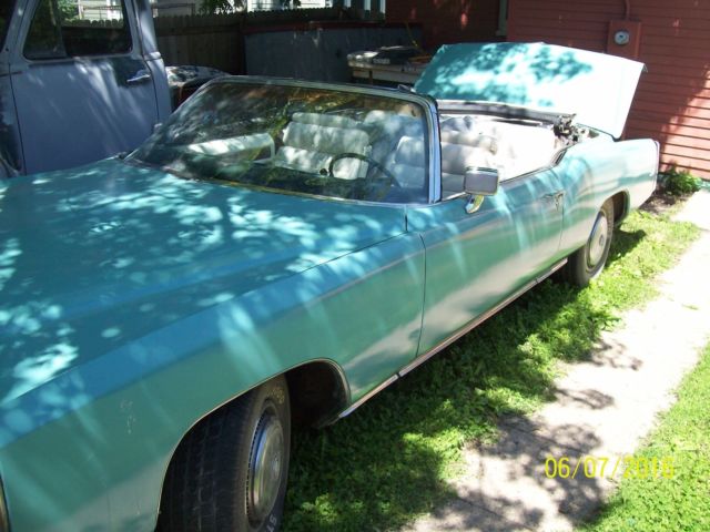 1976 Green Cadillac Eldorado Convertible