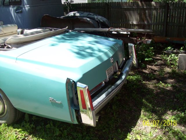 1976 Green Cadillac Eldorado Convertible