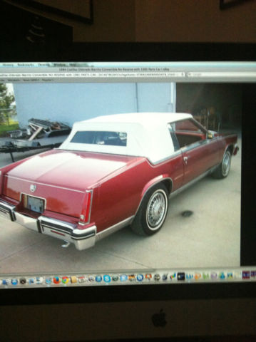 1984 Burgundy Cadillac Eldorado Convertible