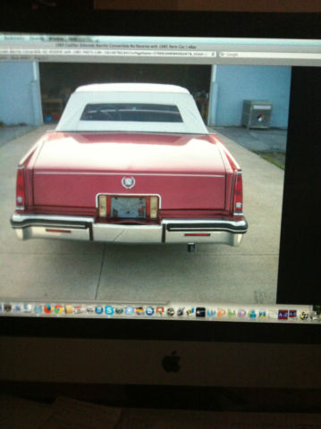 1984 Burgundy Cadillac Eldorado Convertible