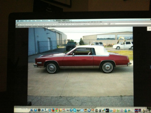 1984 Burgundy Cadillac Eldorado Convertible