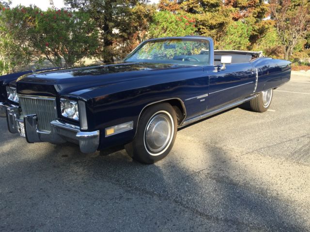 1971 Blue Cadillac Eldorado Convertible