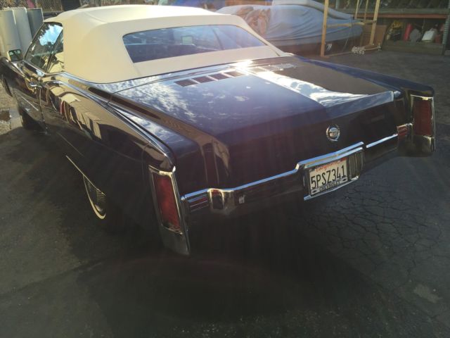 1971 Blue Cadillac Eldorado Convertible