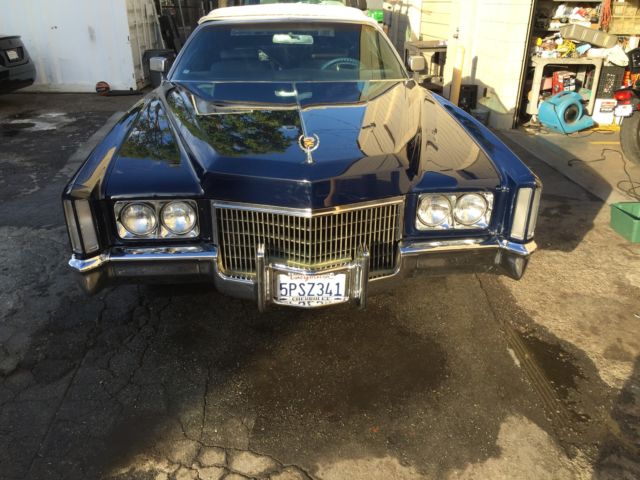 1971 Blue Cadillac Eldorado Convertible