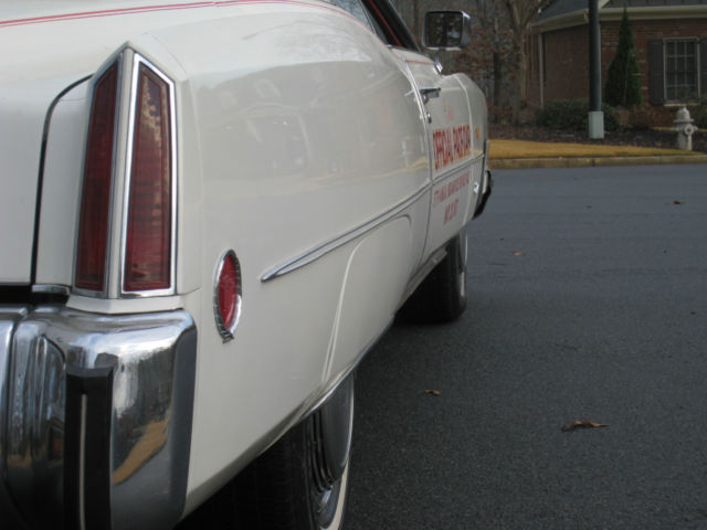 1973 White Cadillac Eldorado Convertible
