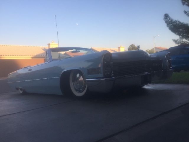 1966 Blue Cadillac DeVille Convertible