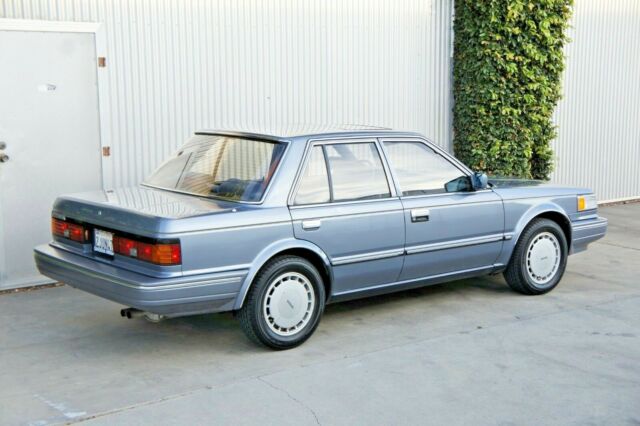 1988 Blue Nissan Maxima Sedan