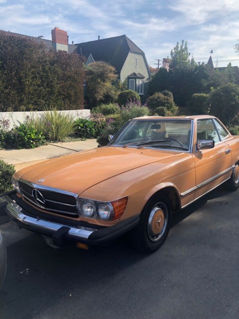 1976 Orange Mercedes-Benz 400-Series Convertible