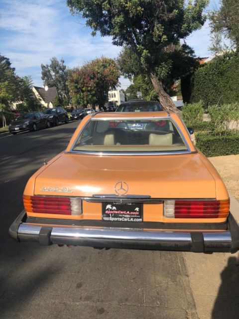 1976 Orange Mercedes-Benz 400-Series Convertible