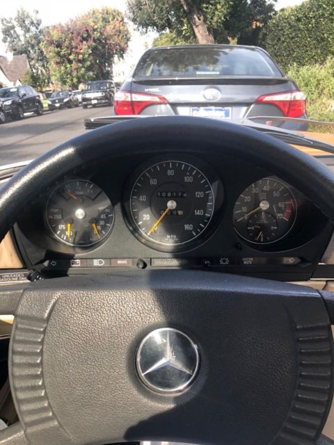 1976 Orange Mercedes-Benz 400-Series Convertible