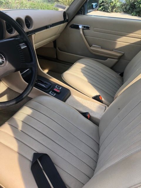 1976 Orange Mercedes-Benz 400-Series Convertible