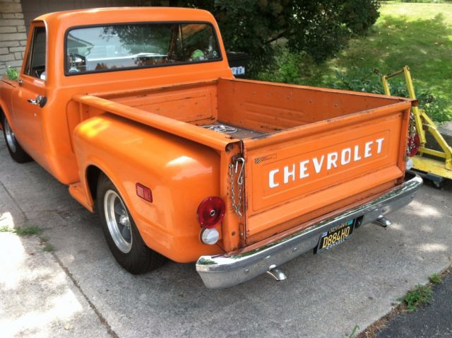 1971 Orange Chevrolet C-10 Standard Cab Pickup