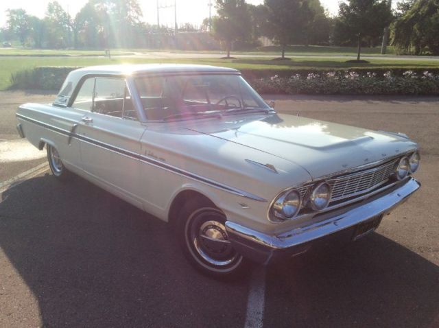 1964 White Ford Fairlane Hardtop