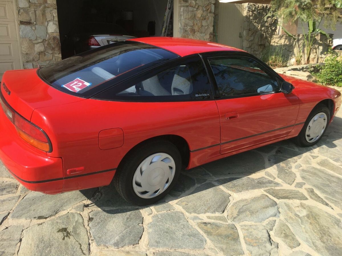 1989 Red Nissan 240SX Hatchback