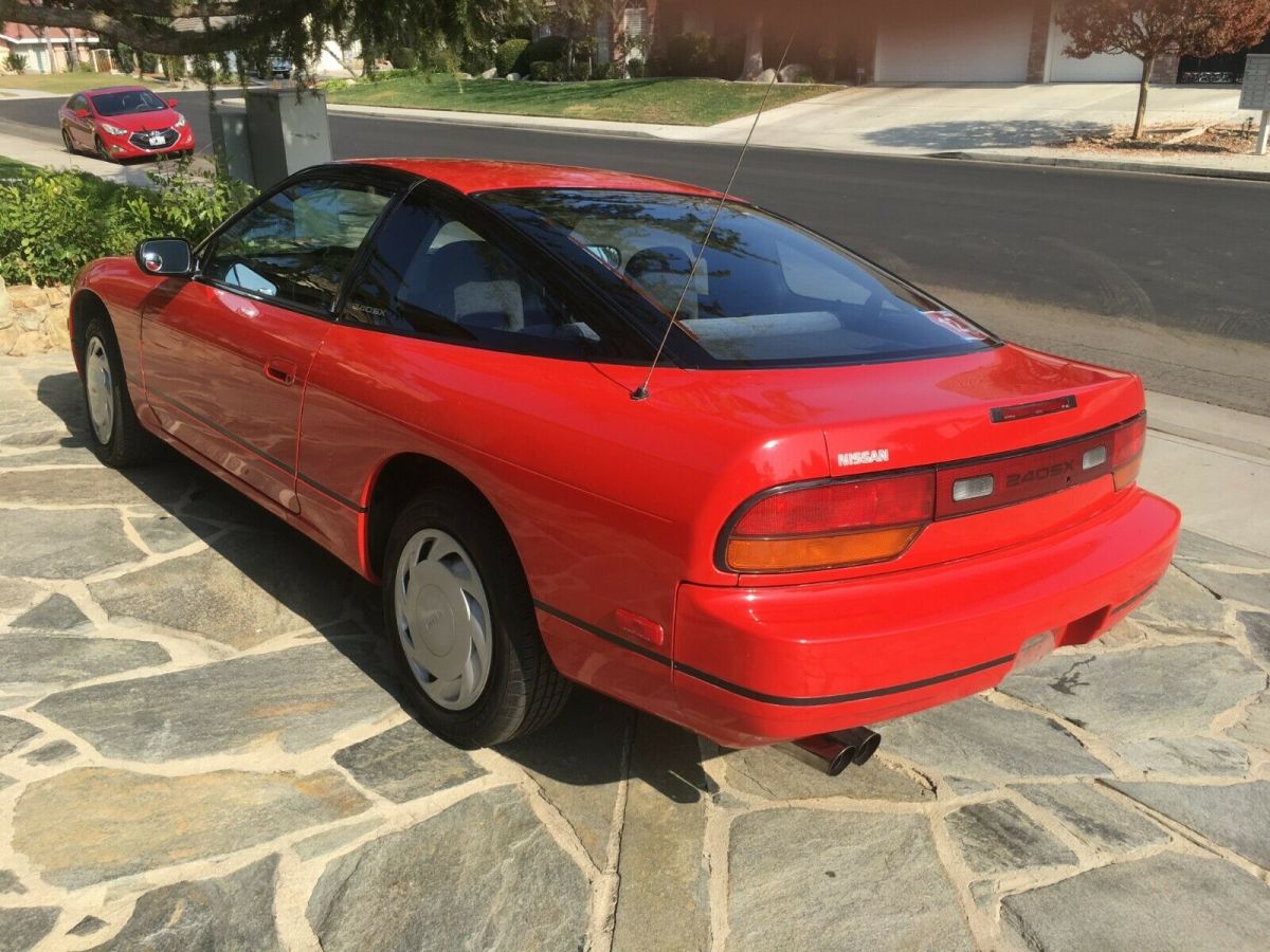 1989 Red Nissan 240SX Hatchback
