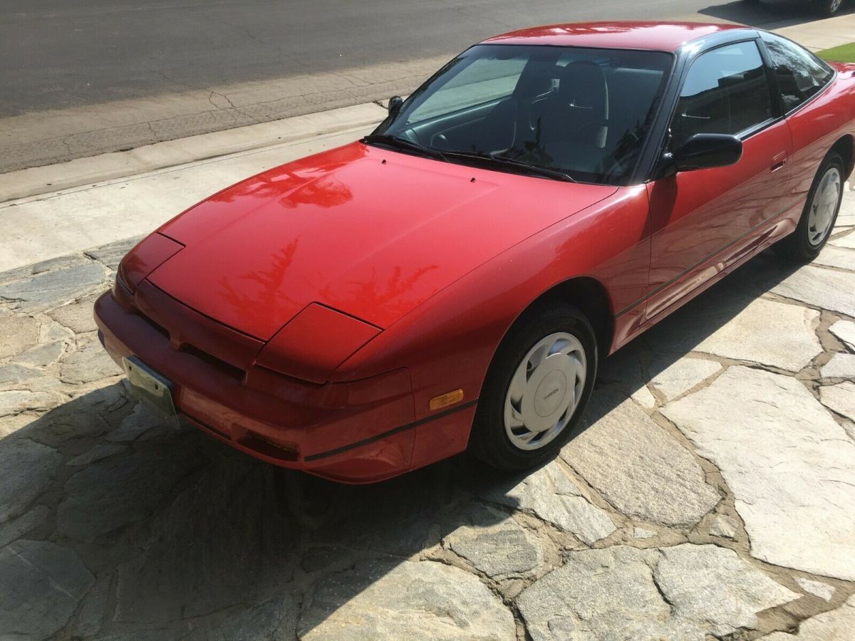 1989 Red Nissan 240SX Hatchback