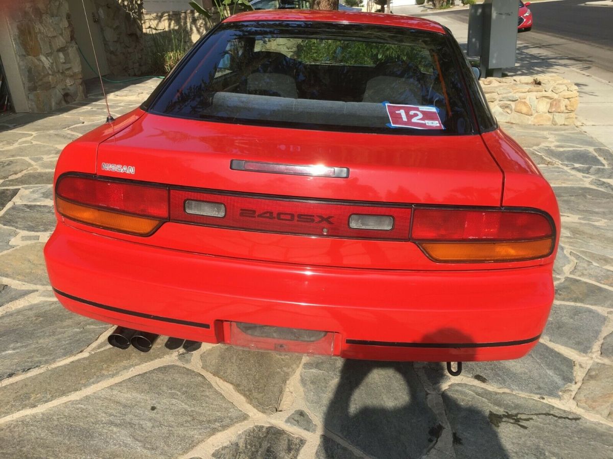 1989 Red Nissan 240SX Hatchback