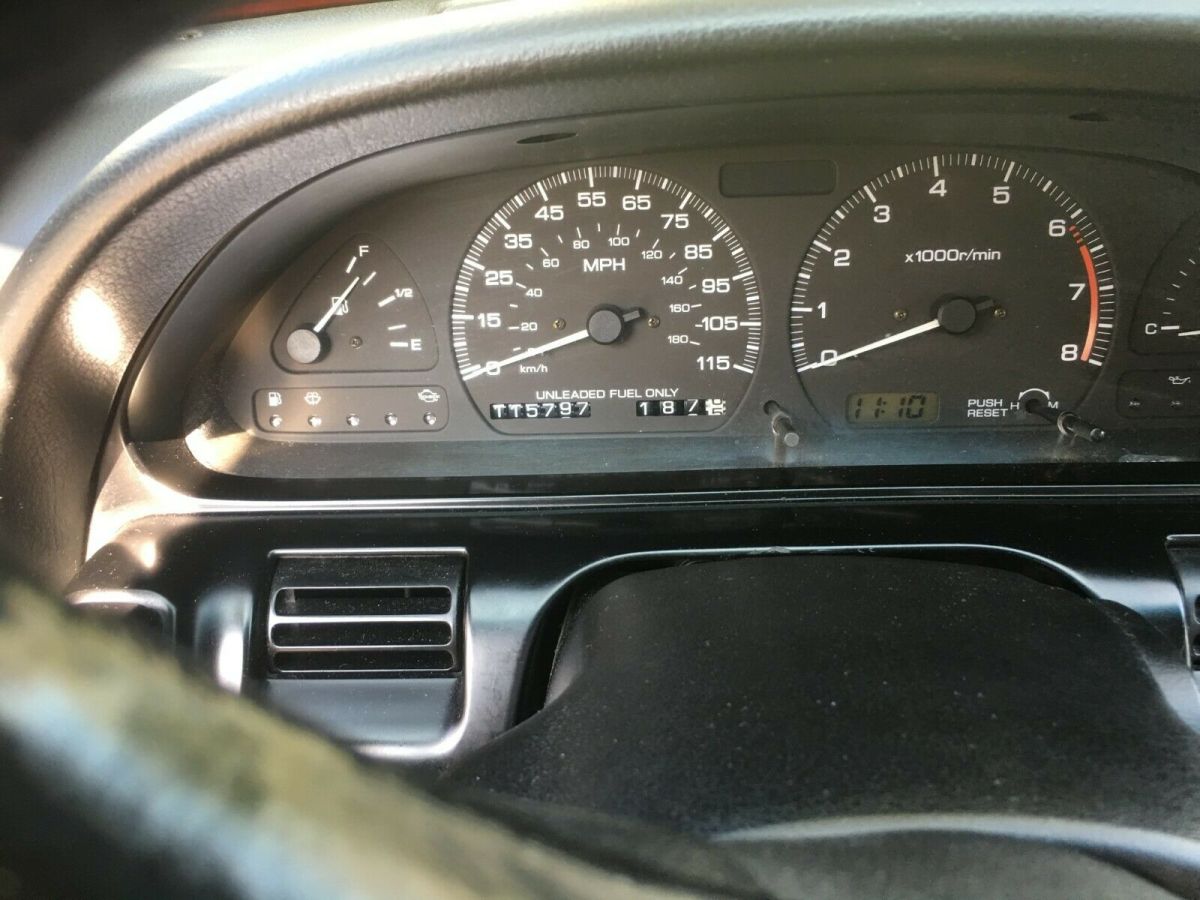 1989 Red Nissan 240SX Hatchback