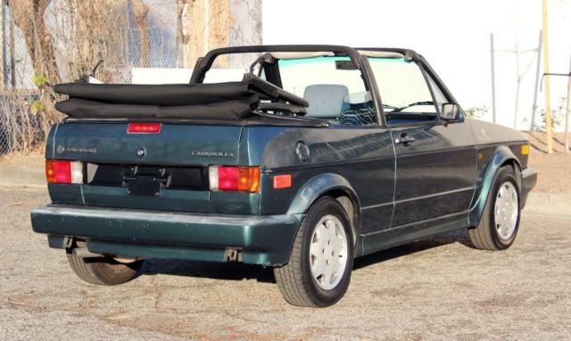 1991 Green Volkswagen Cabrio Convertible