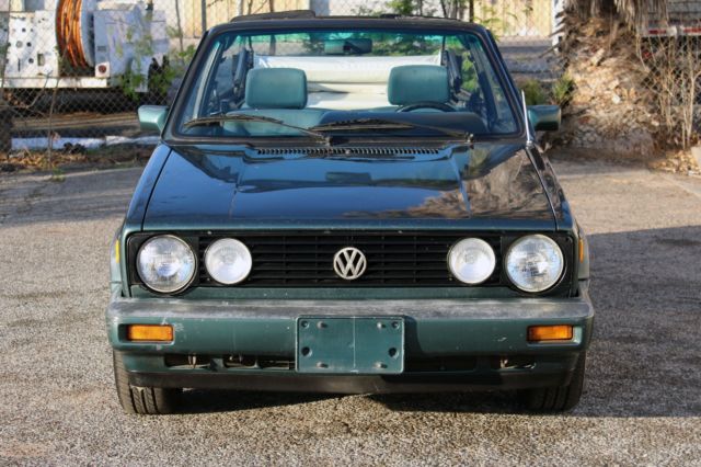 1991 Green Volkswagen Cabrio Convertible