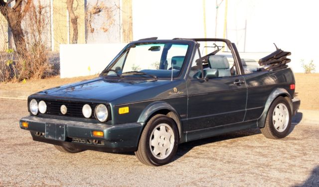 1991 Green Volkswagen Cabrio Convertible