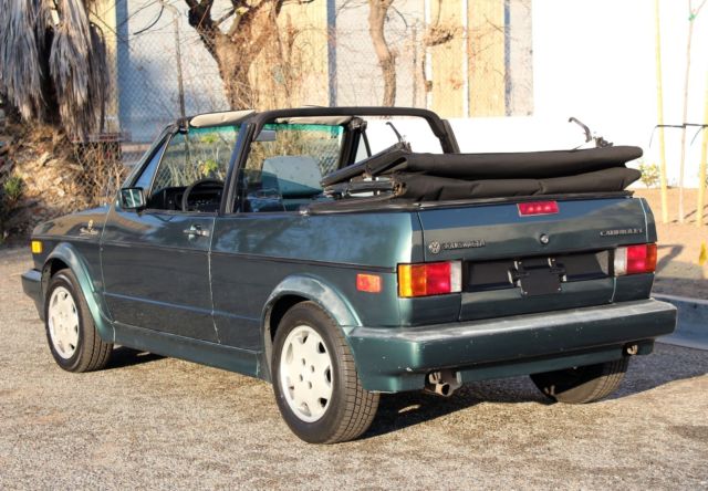 1991 Green Volkswagen Cabrio Convertible