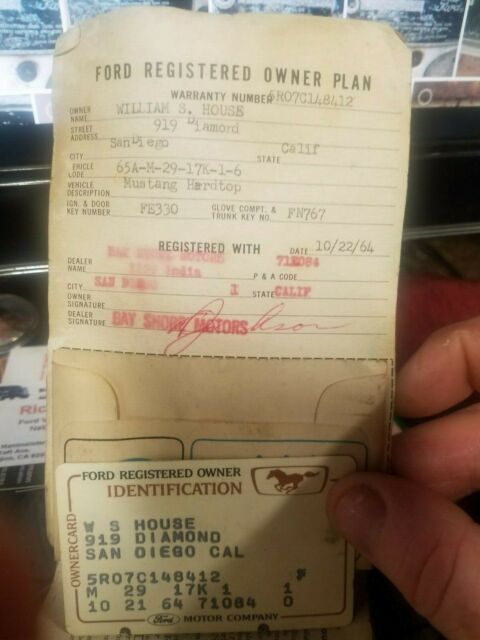 1965 White Ford Mustang Coupe