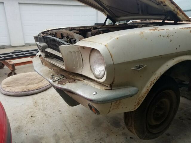 1965 White Ford Mustang Coupe