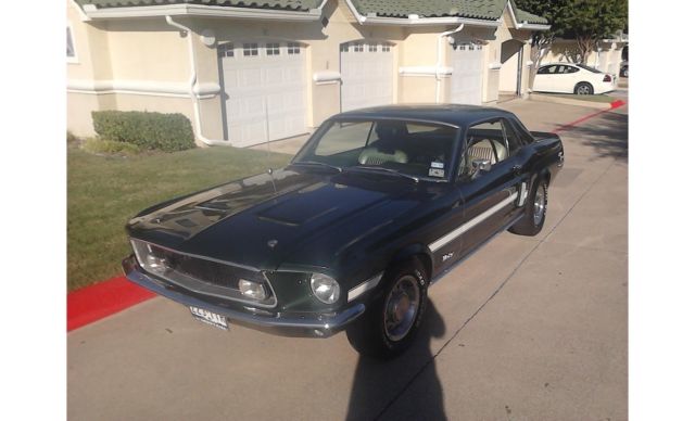 1968 Green Ford Mustang Coupe