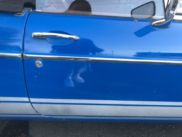 1977 Blue MG MGB Convertible