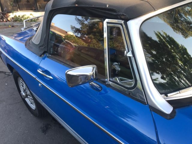 1977 Blue MG MGB Convertible