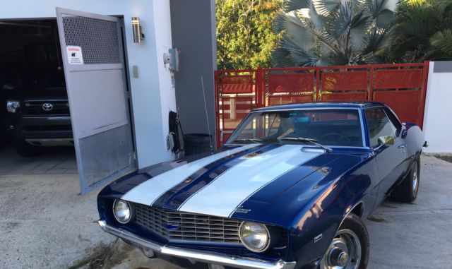 1969 Blue Chevrolet Camaro