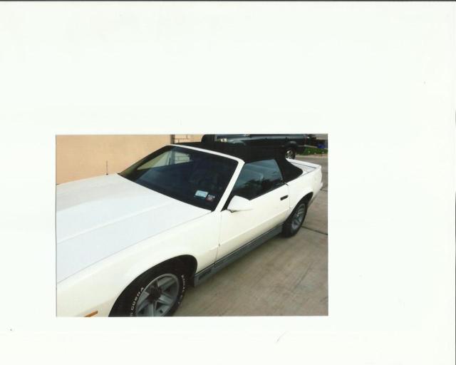 1988 White Chevrolet Camaro Convertible