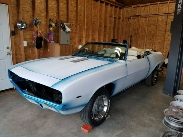 1969 Blue Chevrolet Camaro Convertible