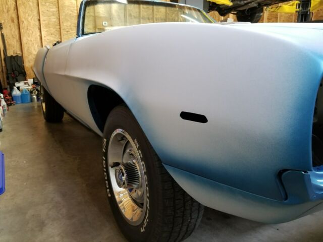 1969 Blue Chevrolet Camaro Convertible