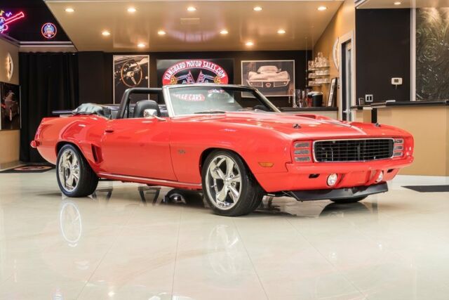 1969 Red Chevrolet Camaro Convertible
