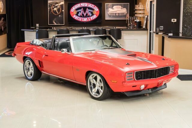 1969 Red Chevrolet Camaro Convertible