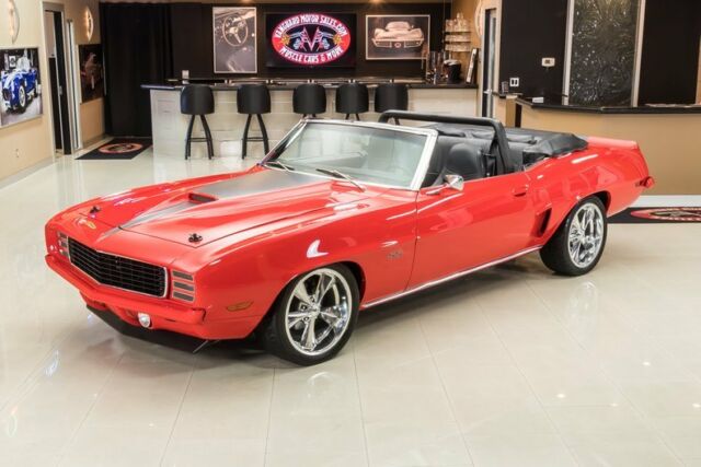 1969 Red Chevrolet Camaro Convertible