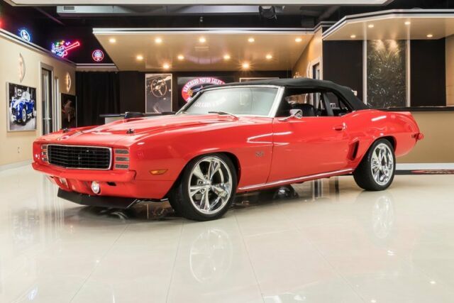 1969 Red Chevrolet Camaro Convertible