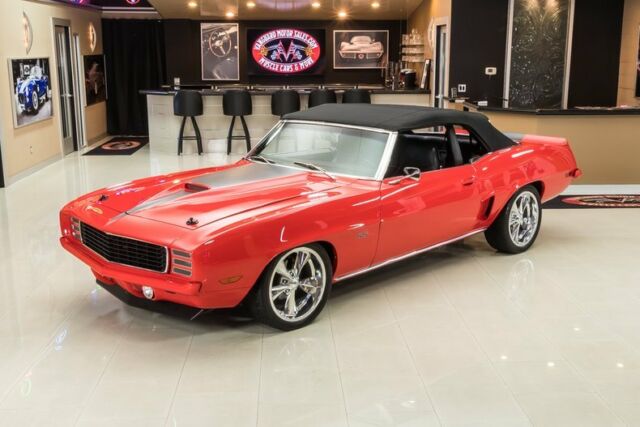 1969 Red Chevrolet Camaro Convertible