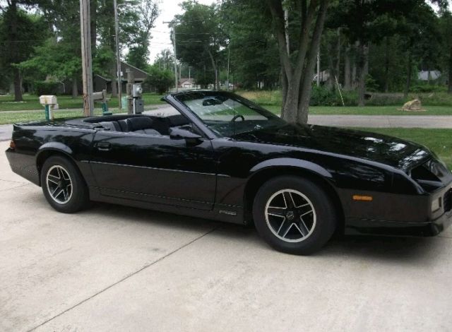 1988 Black Chevrolet Camaro Convertible