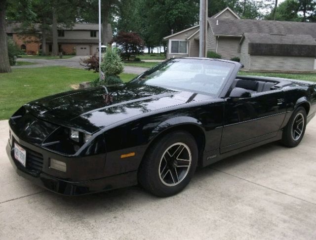 1988 Black Chevrolet Camaro Convertible