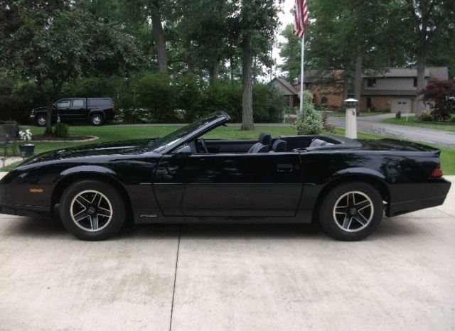 1988 Black Chevrolet Camaro Convertible