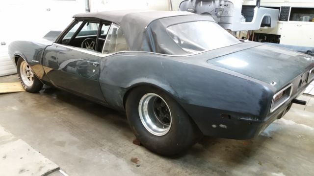 1968 Blue Chevrolet Camaro Convertible