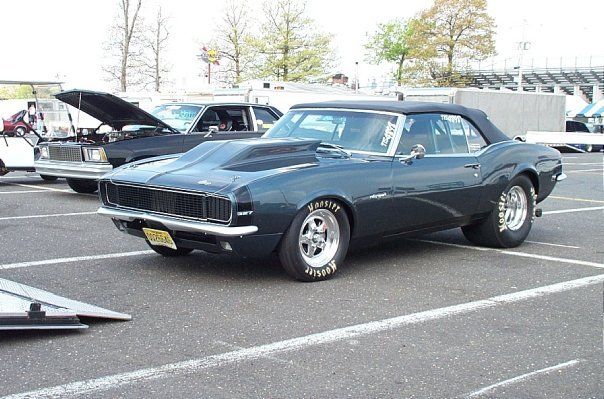 1968 Blue Chevrolet Camaro Convertible