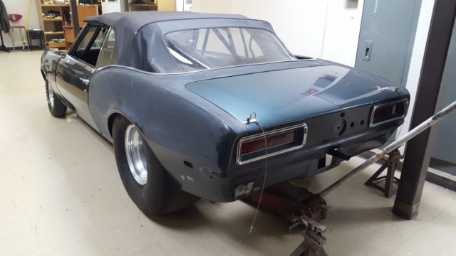 1968 Blue Chevrolet Camaro Convertible